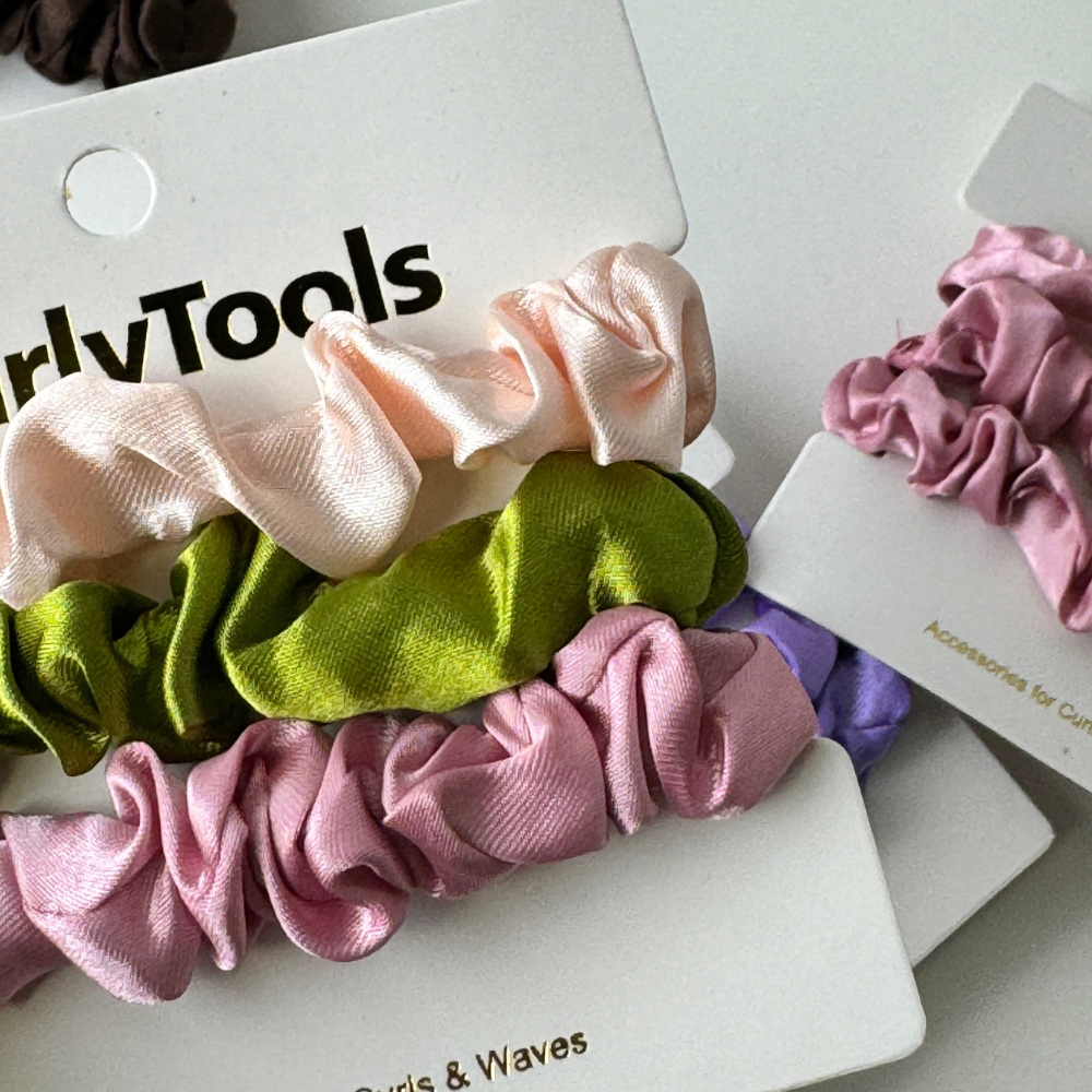 Bloom Mix Smalle Satijnen Scrunchies